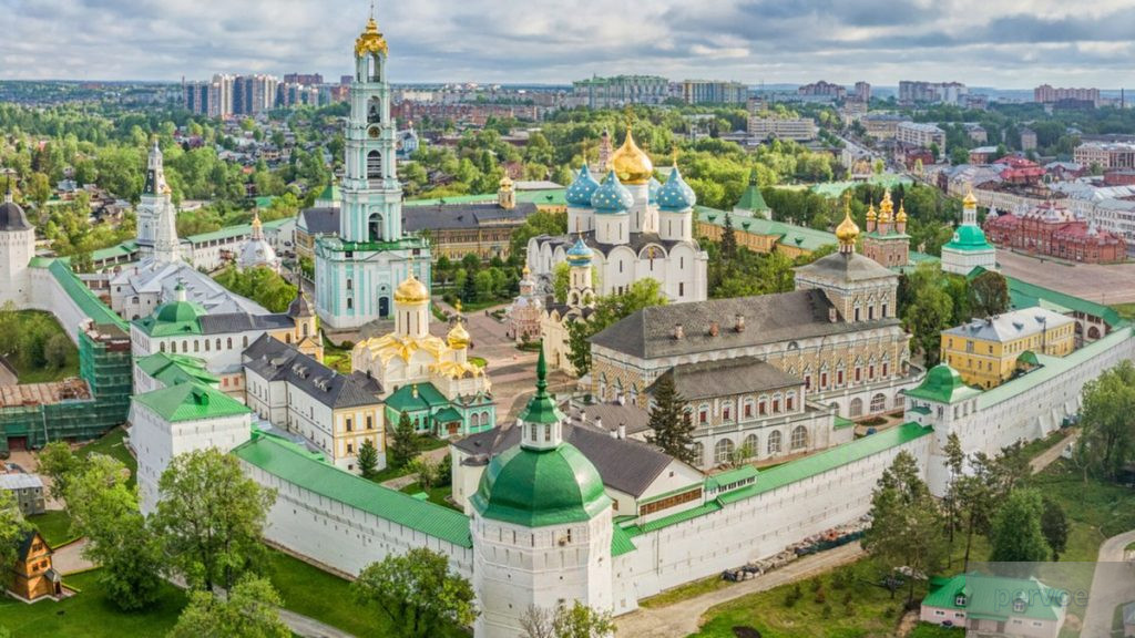 Сергиев Пасад. Вид с птичьего полета